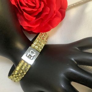 Buckled Bracelet with Rhinestones